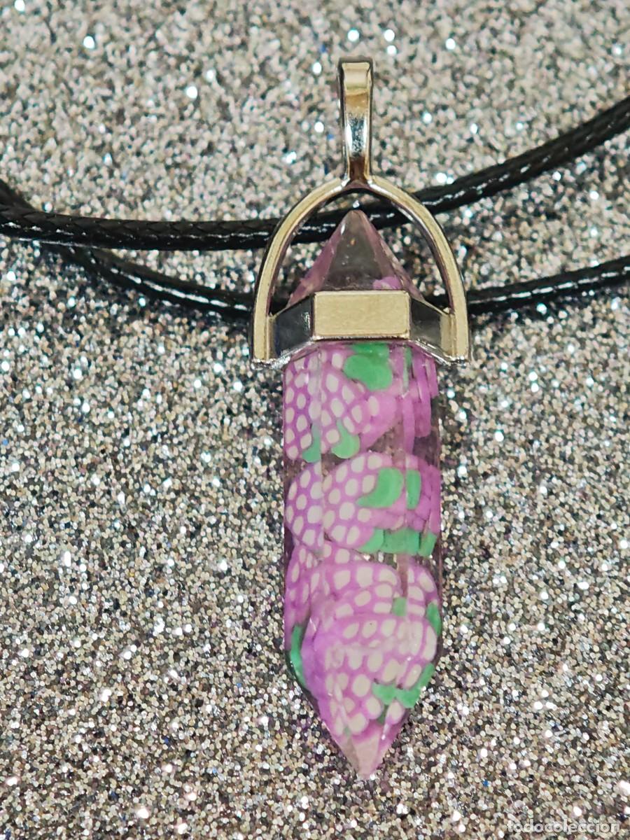 Joyeria: COLLAR Y COLGANTE PENDULO HEXAGONAL BISUTERIA