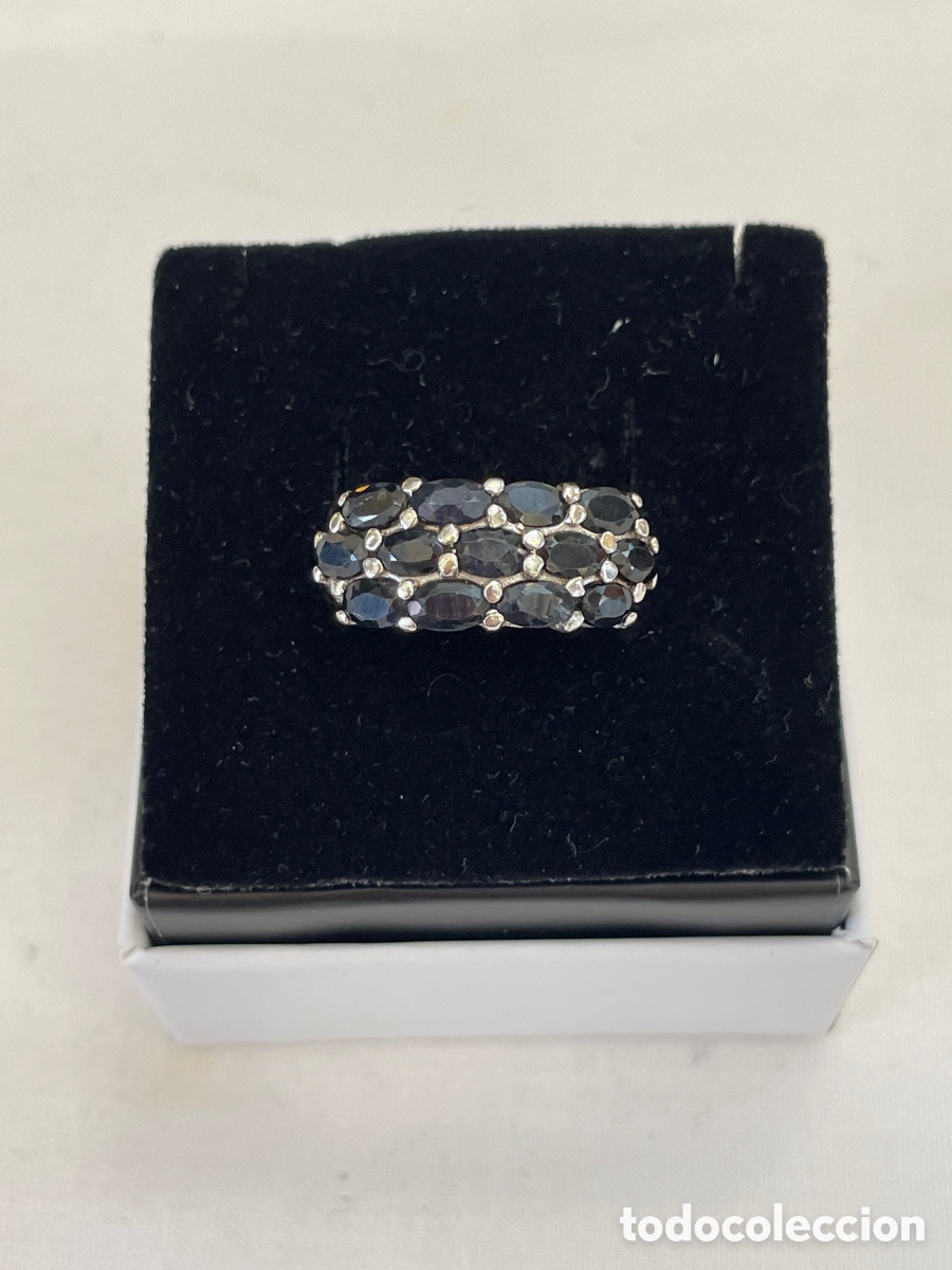 Joyeria: Anillo de plata y zafiros