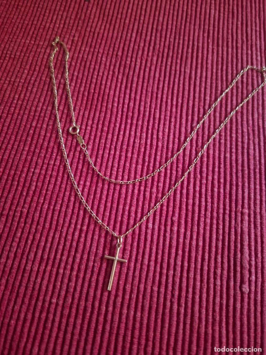 Joyeria: CADENA Y CRUZ ORO DE 18 QUILATES