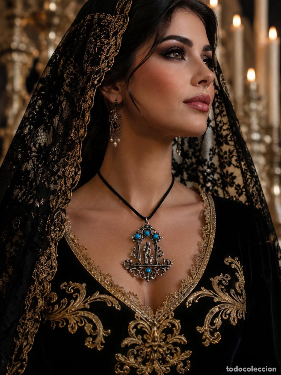 Joyeria: IMPORTANTE JOYA ANTIGUA: ENORME COLGANTE DE 6.0 CM VIRGEN NI&Ntilde;O &middot; IMPECABLE POSIBLE RAMON SU&Ntilde;ER