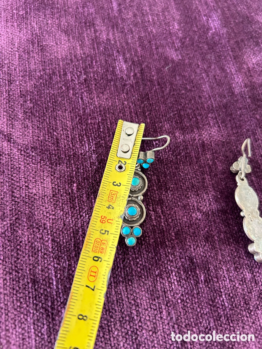 Joyeria: Pendientes de plata y turquesa - Foto 4