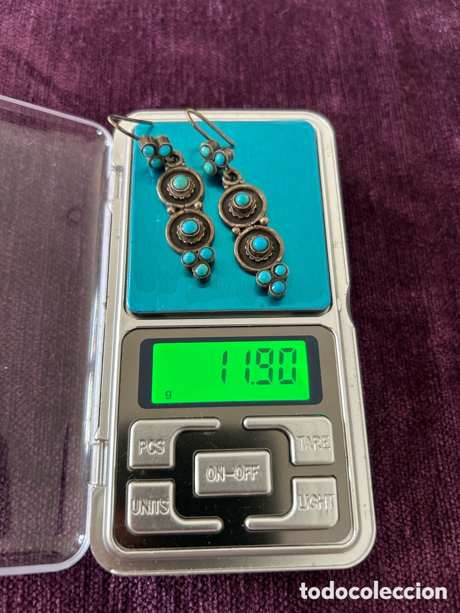 Joyeria: Pendientes de plata y turquesa - Foto 5