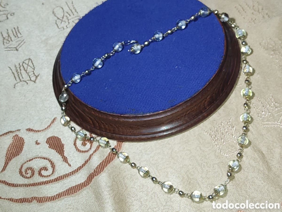 Joyeria: Antiguo collar de cristal de Murano. - Foto 2