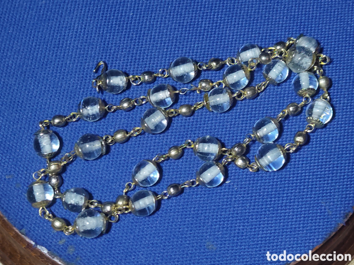 Joyeria: Antiguo collar de cristal de Murano. - Foto 4