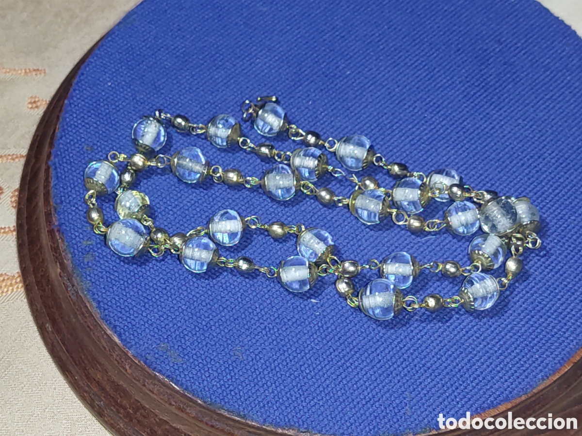 Joyeria: Antiguo collar de cristal de Murano. - Foto 5