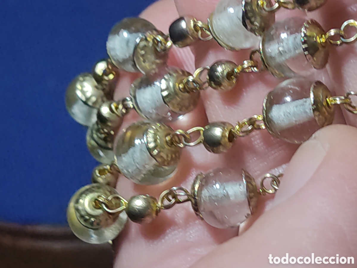 Joyeria: Antiguo collar de cristal de Murano. - Foto 6