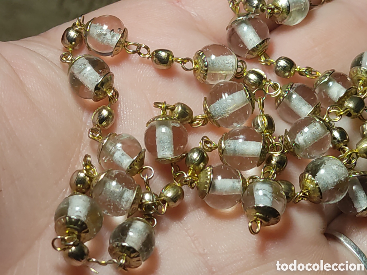 Joyeria: Antiguo collar de cristal de Murano. - Foto 7
