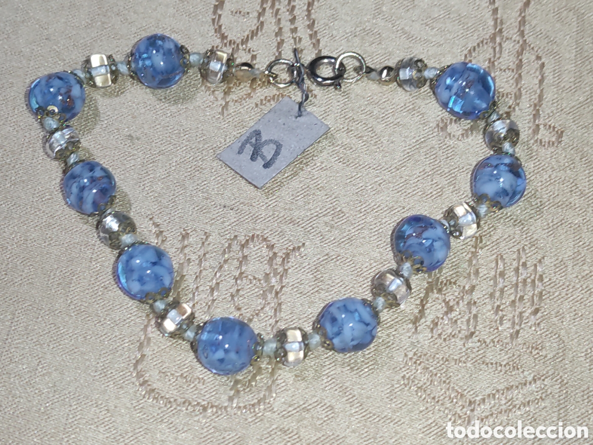 Joyeria: Pulsera de cristal de Murano.Vintage.*B* - Foto 2