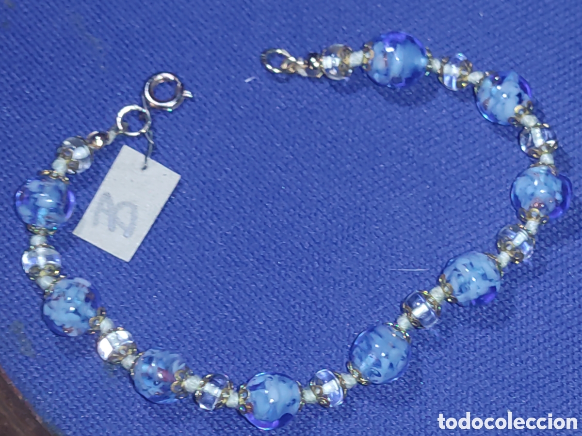 Joyeria: Pulsera de cristal de Murano.Vintage.*B* - Foto 4