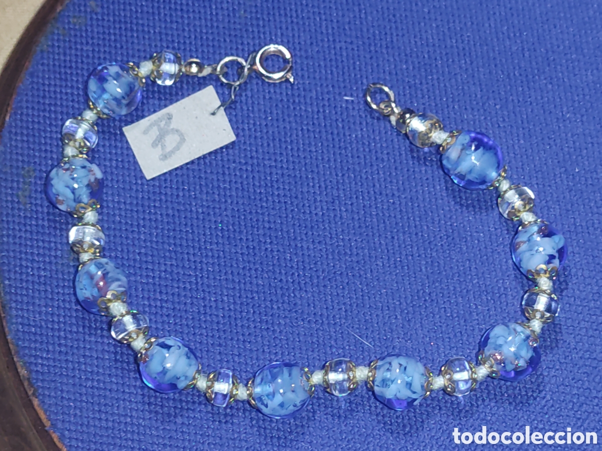 Joyeria: Pulsera de cristal de Murano.Vintage.*B* - Foto 5