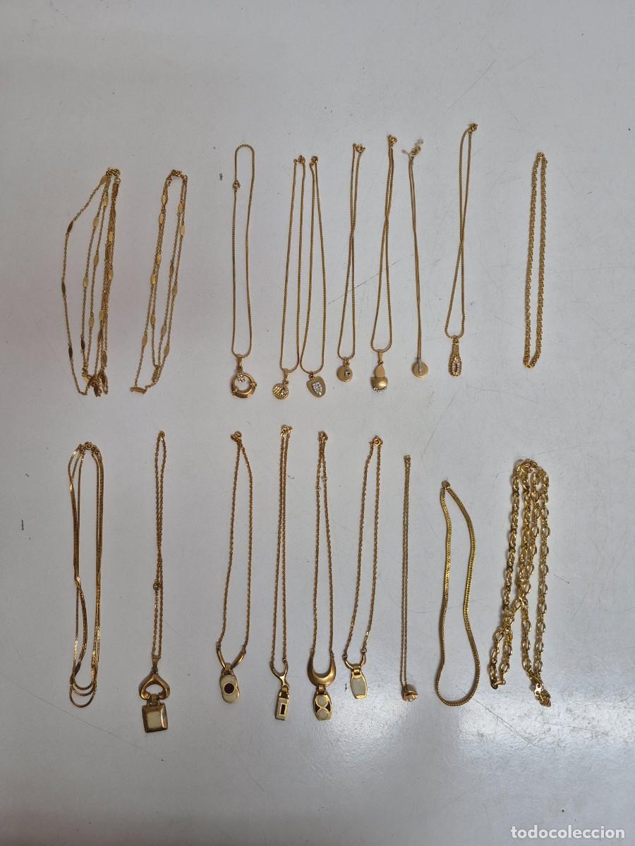 Joyeria: Lote de 19 Collares - Collar - Chapados en Oro - Foto 3