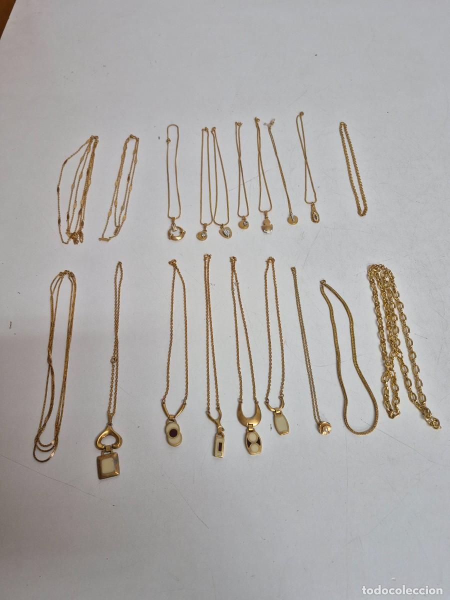 Joyeria: Lote de 19 Collares - Collar - Chapados en Oro - Foto 4