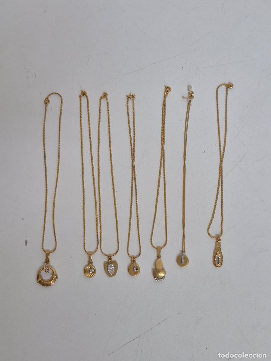 Joyeria: Lote de 19 Collares - Collar - Chapados en Oro - Foto 8
