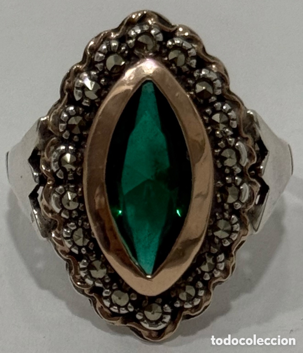 Joyeria: ANTIGUO ANILLO PLATA Y ORO PORTUGAL SIGLO XIX