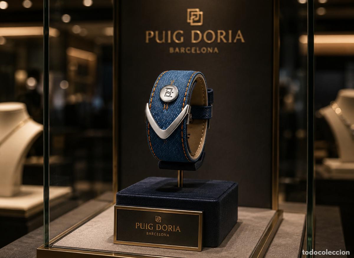 Joyeria: PUIG DORIA &middot; BRAZALETE VINTAGE UNISEX Y ADAPTABLE : PLATA 925 Y PIEL. ORIGINAL DE JOYERIA PUIG DORIA