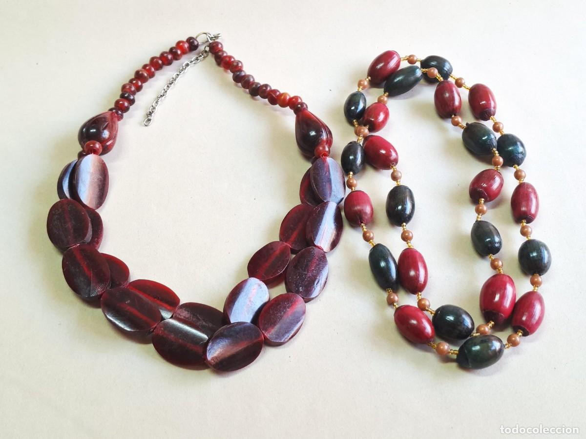 Joyeria: CONJUNTO DE COLLARES VINTAGE ESTILO ART DECO - BAQUELITA Y RESINA