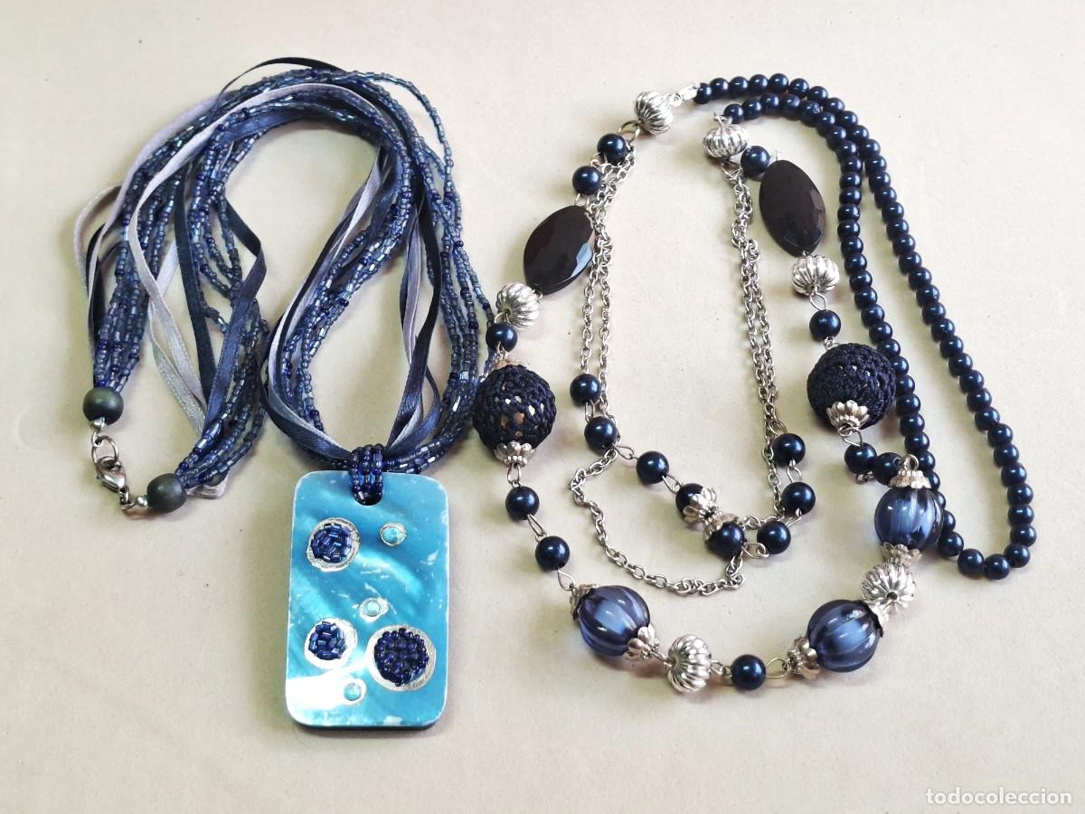 Joyeria: LOTE DE 2 COLLARES EN TONOS AZUL: ESTILO MODERNO Y ELEGANTE