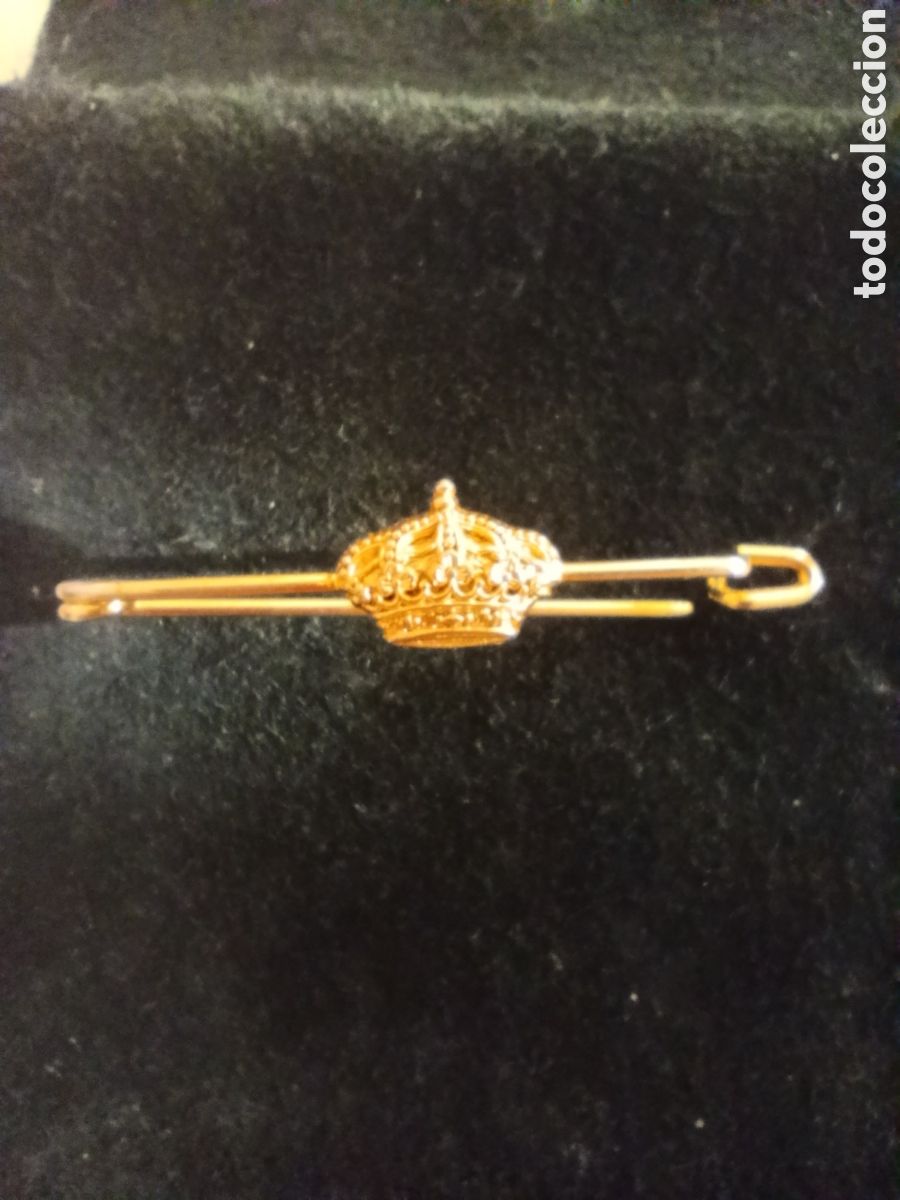 Joyeria: Imperdible, pisacorbatas Vintage, Corona Real de Filigrana