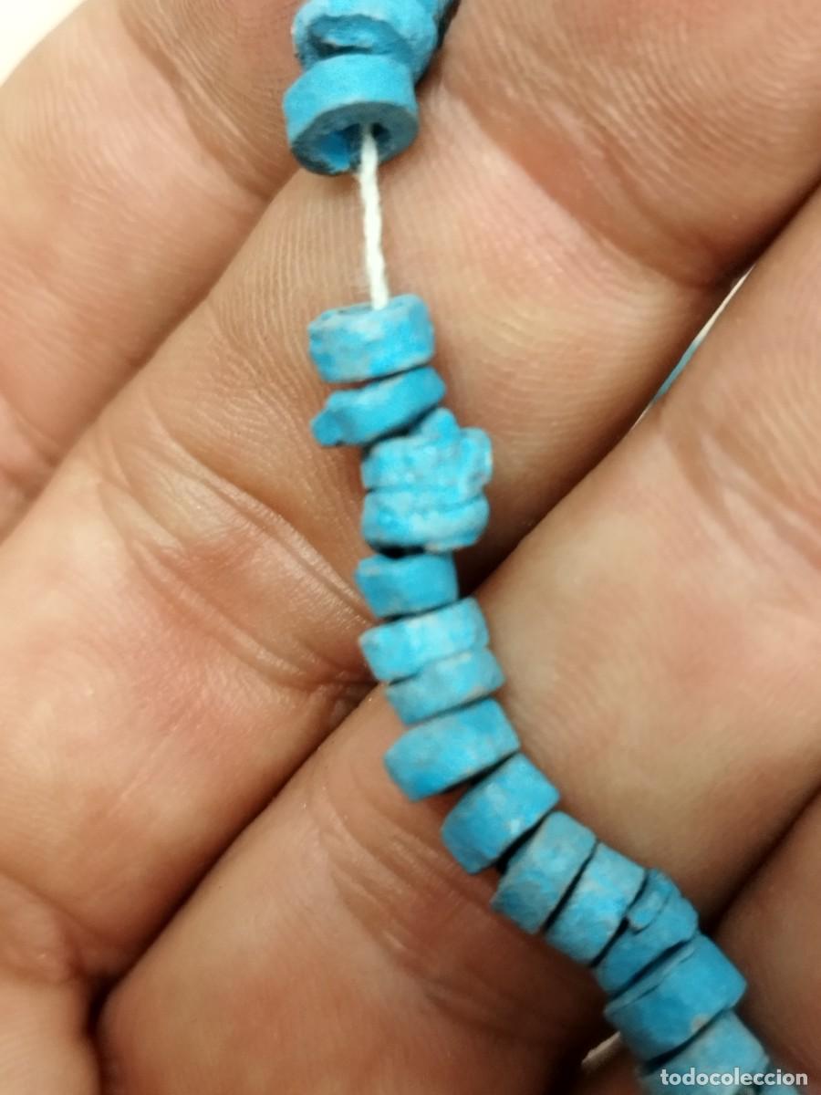 Joyeria: Antiguo collar de cuentas azules. - Foto 3