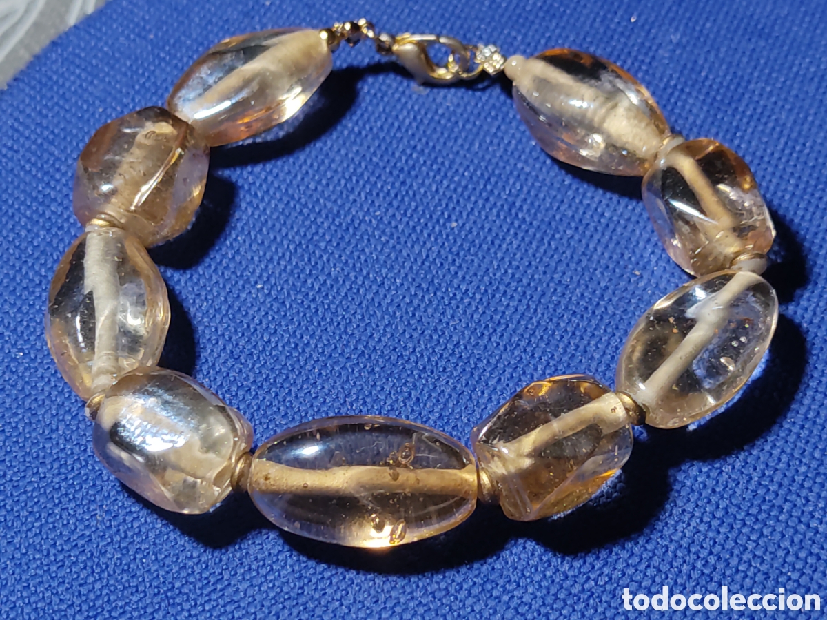 Joyeria: Pulsera de cristal de Murano.Vintage. - Foto 3