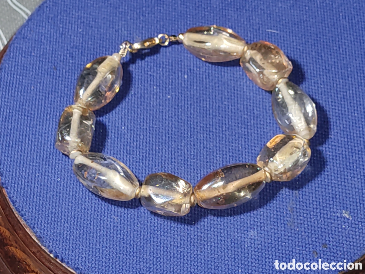 Joyeria: Pulsera de cristal de Murano.Vintage.