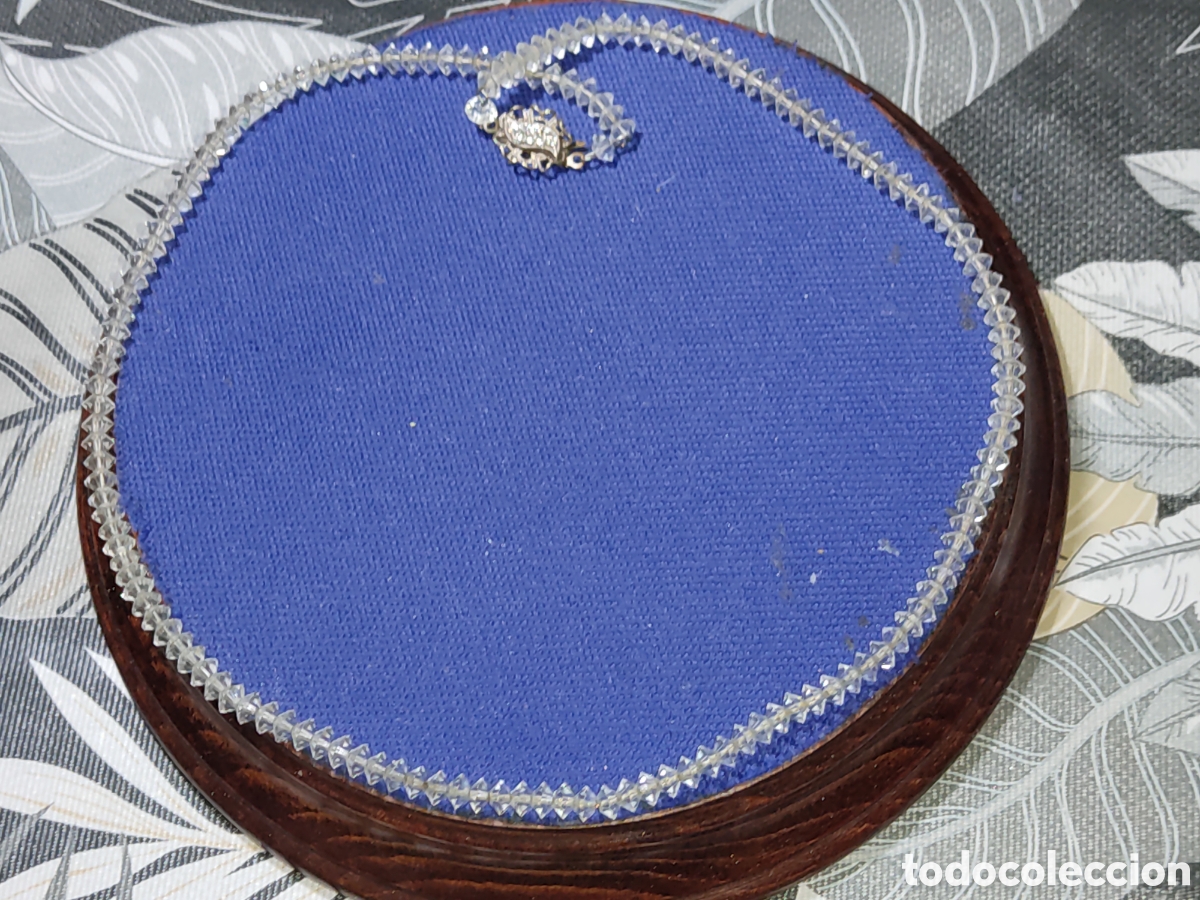 Joyeria: Fino collar de cristal facetado.A&ntilde;os 70