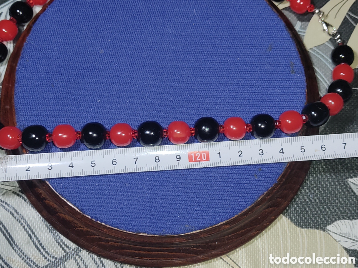 Joyeria: Collar de Vintage de resina o pasta. - Foto 5