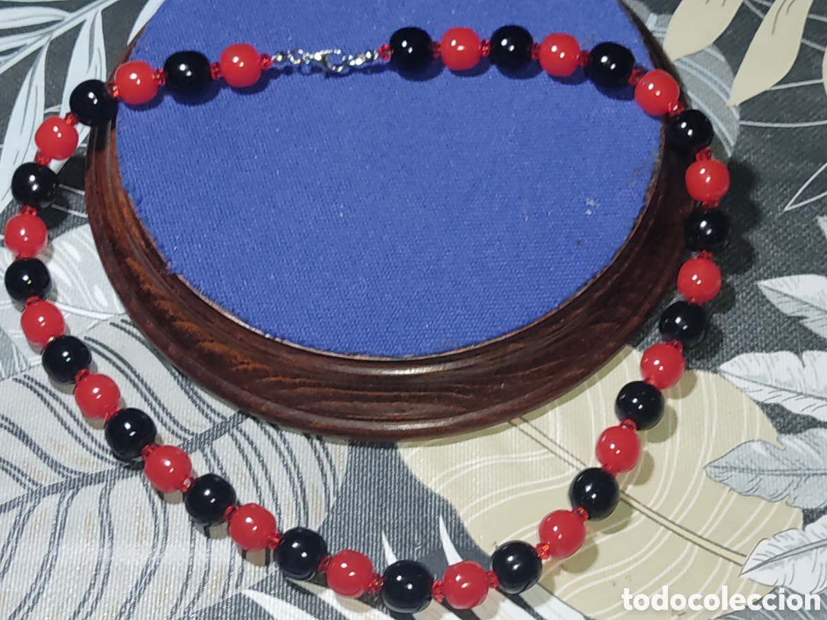 Joyeria: Collar de Vintage de resina o pasta. - Foto 6