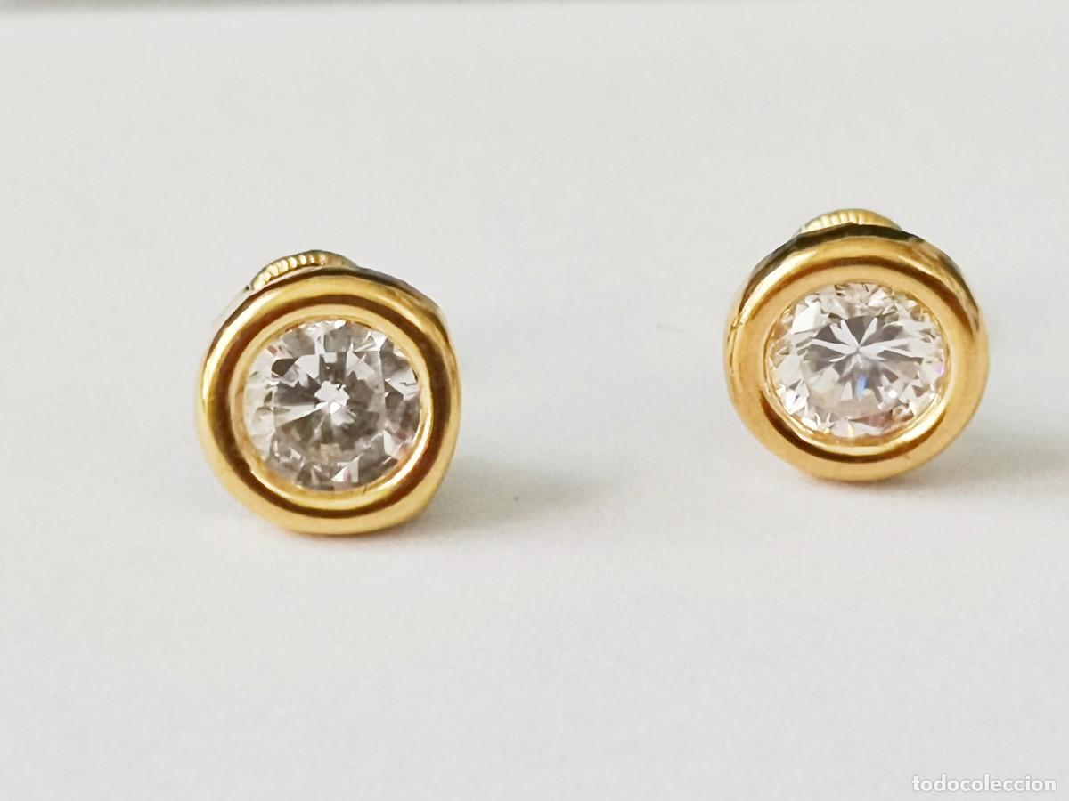 Joyeria: Pendientes de oro 18 kilates 1.3 gr.