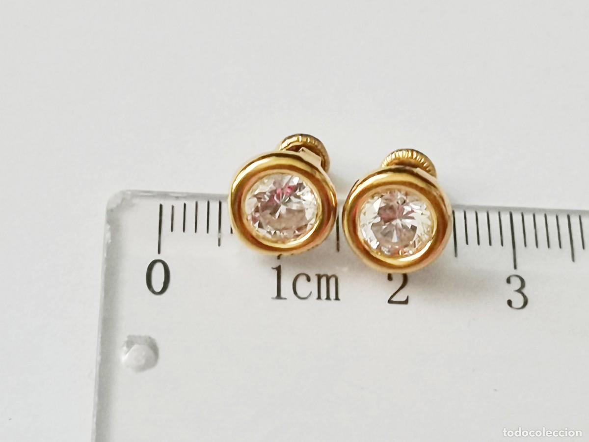 Joyeria: Pendientes de oro 18 kilates 1.3 gr. - Foto 2