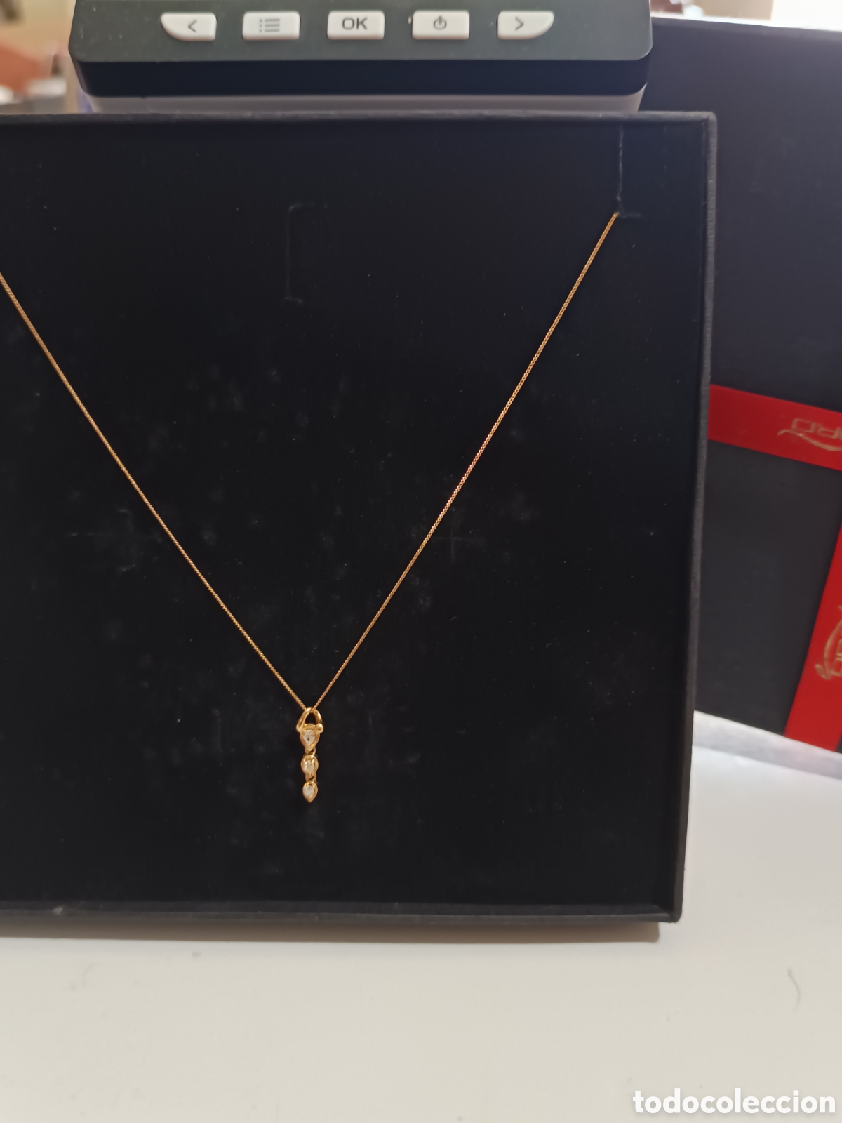 Joyeria: Collana in oro giallo massiccio 18 Kt con Diamanti naturali bianchi per Ct. 0.45