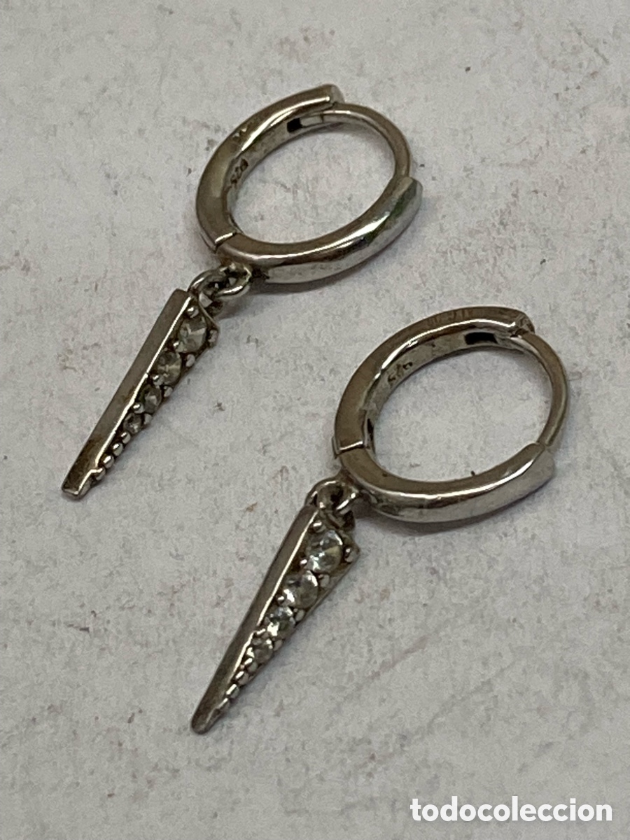 Joyeria: Pendientes criollas de plata P492 - Foto 3