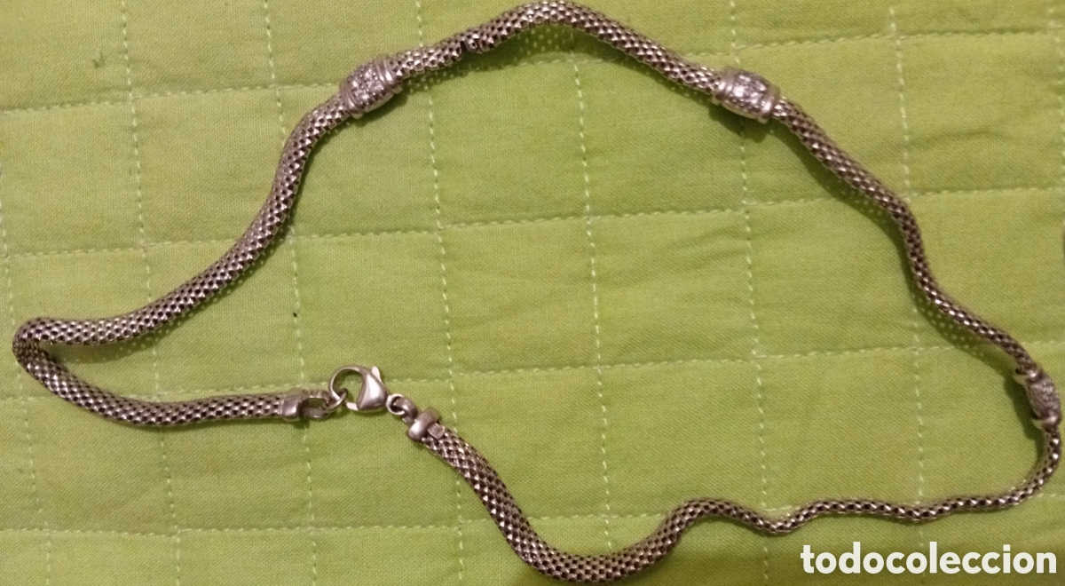 Joyeria: Antigua gargantilla collar de colecci&oacute;n de plata