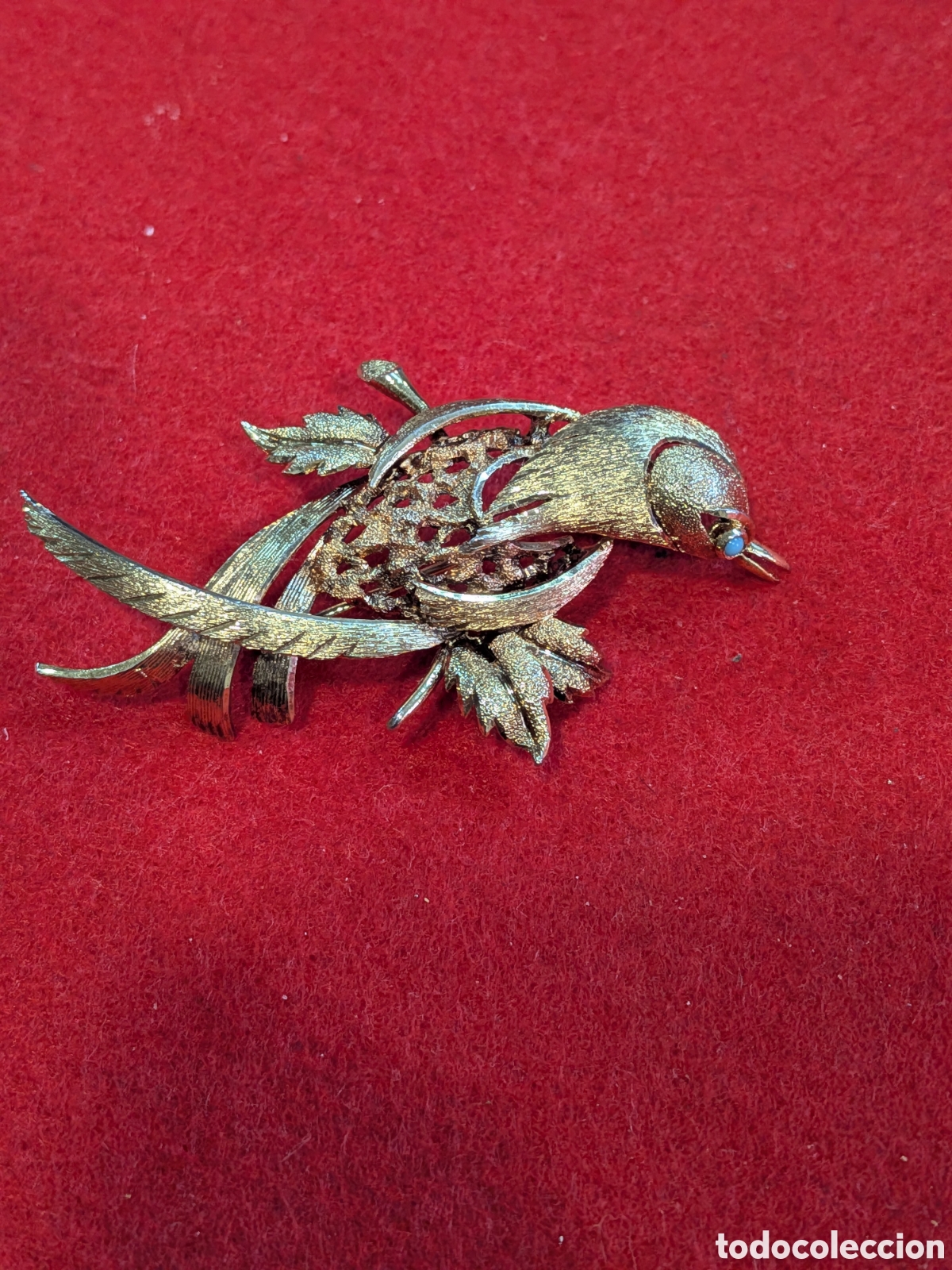 Joyeria: Broche vintage fantasia dorado. REF-3788