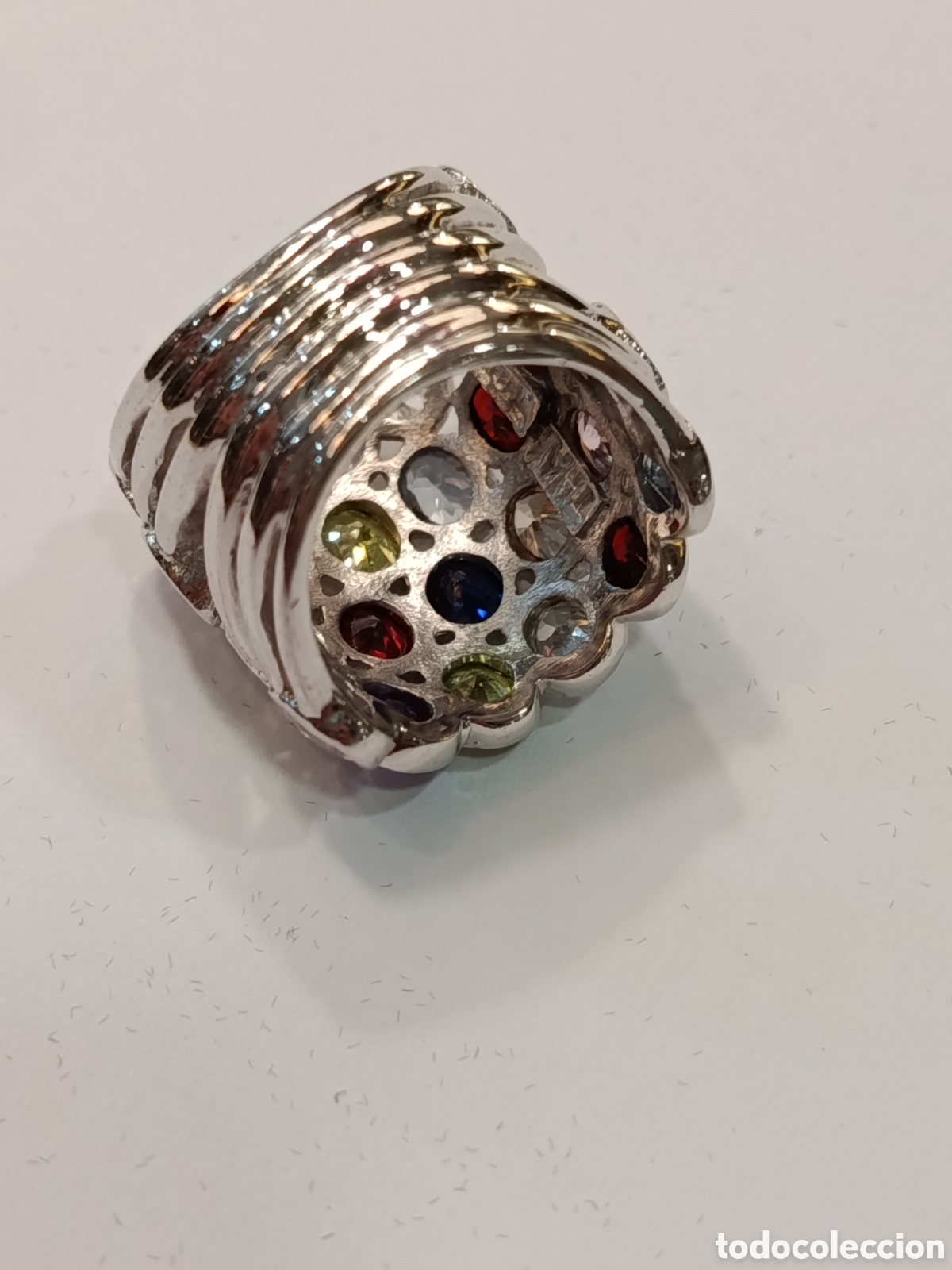 Joyeria: Anillo de plata 925 y gemas multicolor - Foto 7