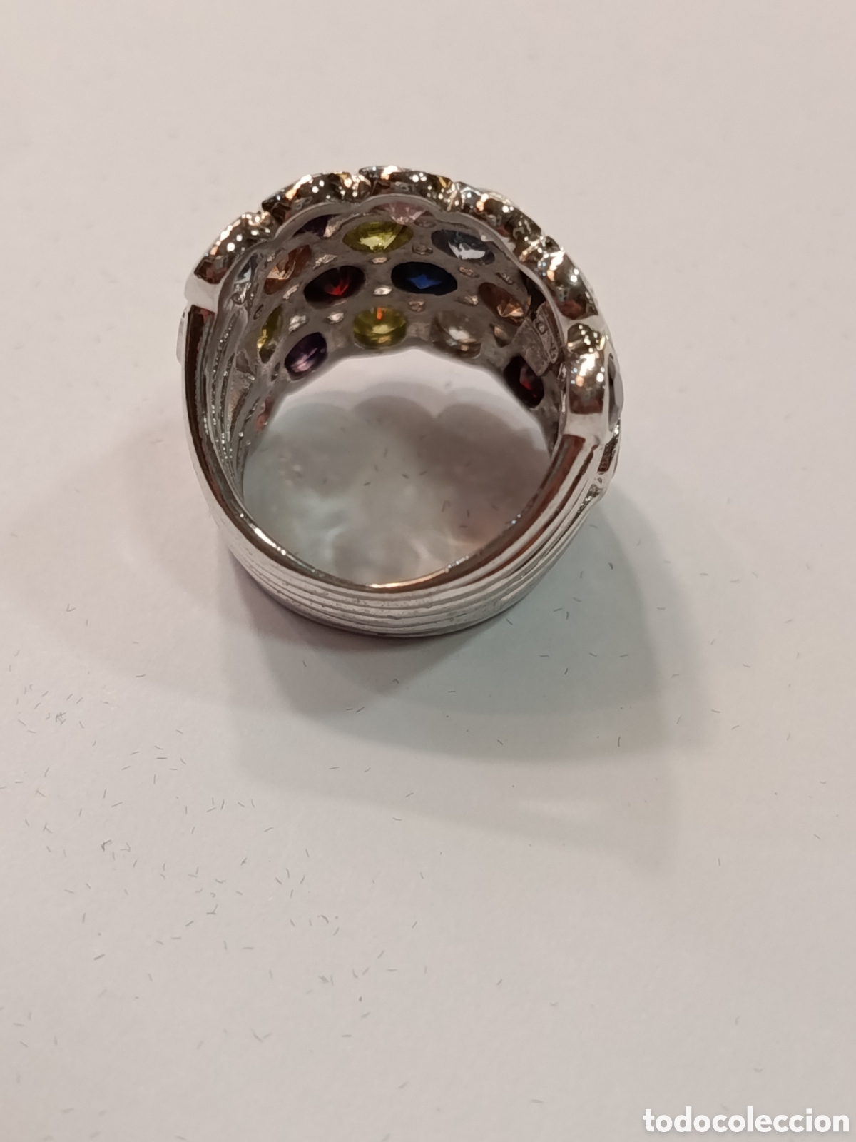 Joyeria: Anillo de plata 925 y gemas multicolor - Foto 8