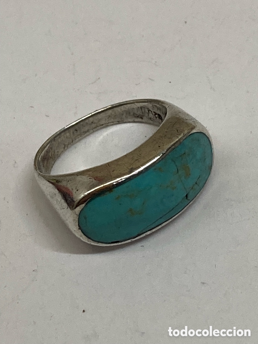 Joyeria: Anillo de plata turquesa S499