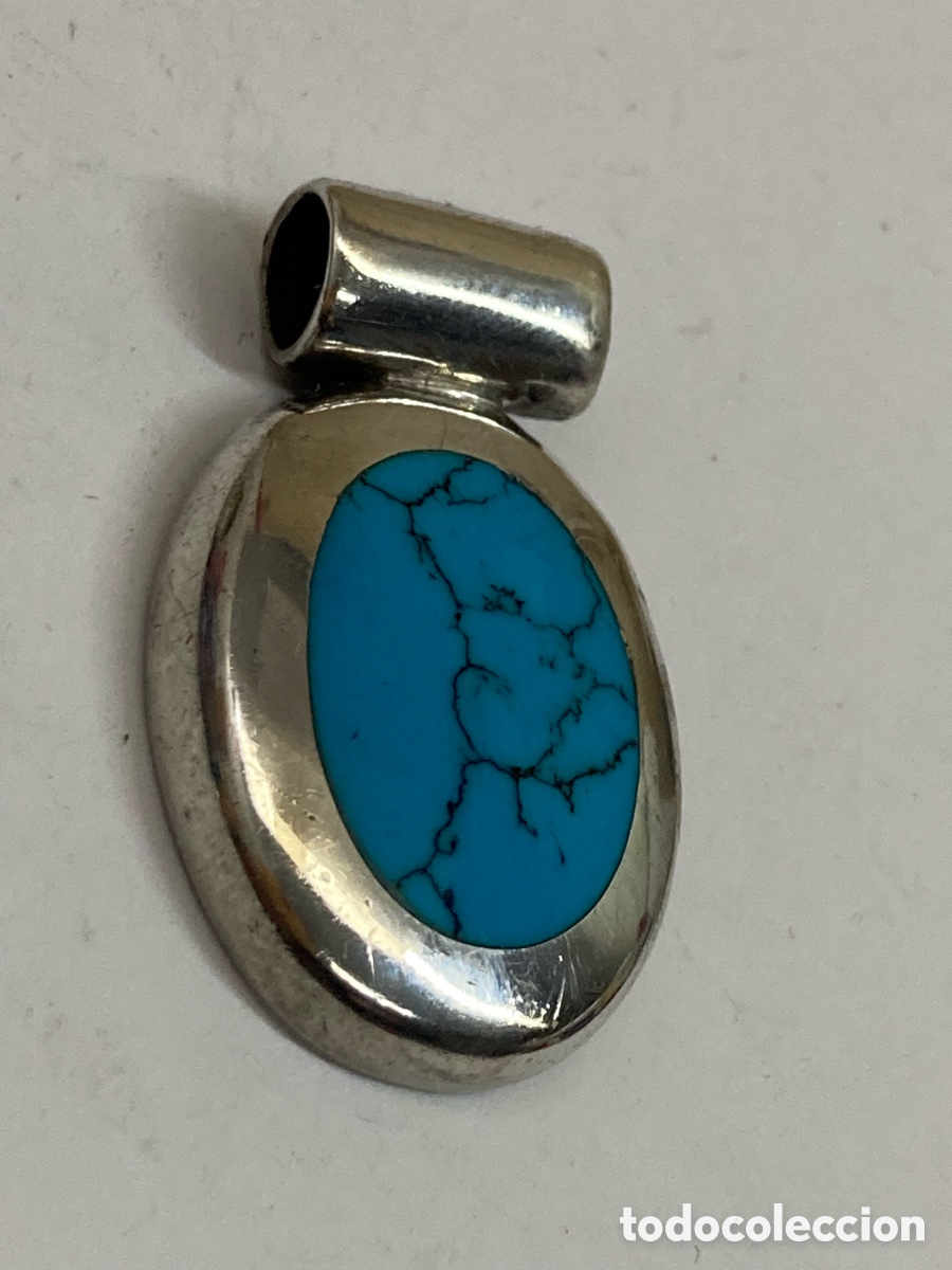 Joyeria: Colgante de plata turquesa C620