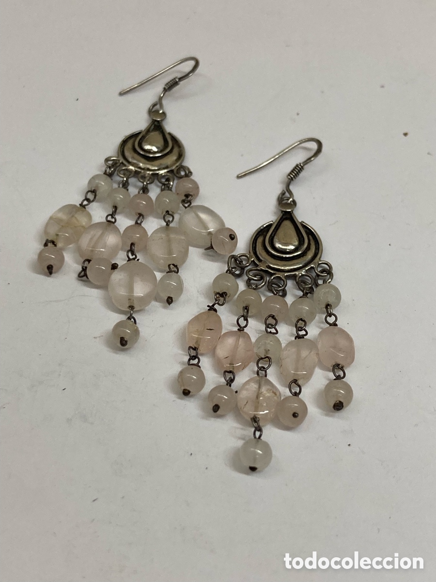 Joyeria: Pendientes de plata y cuarzo/ P493 - Foto 1