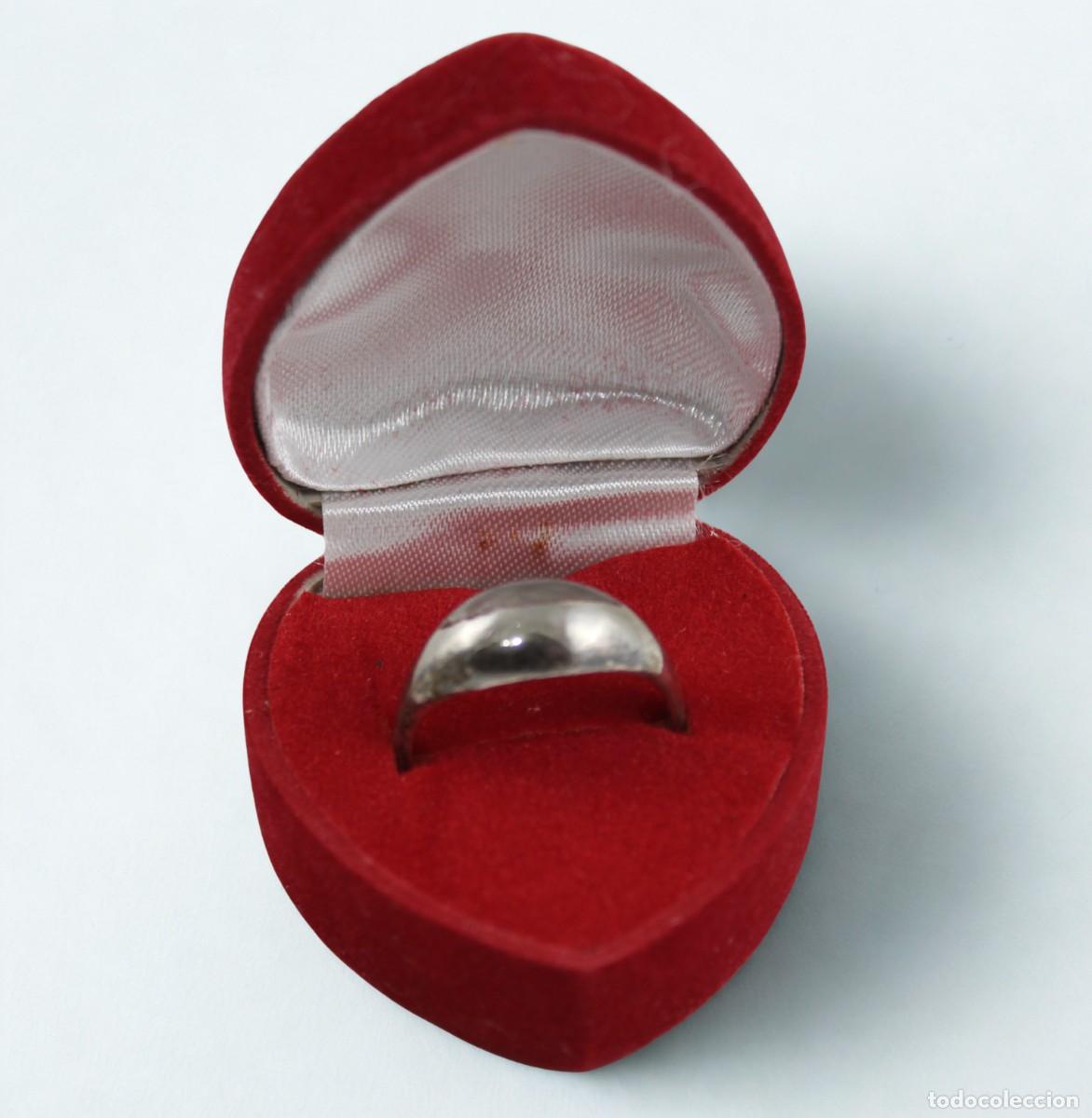 Joyeria: Anillo Plata Vintage Mujer Modernista Minimalista Talla US 10 Retro 1970s