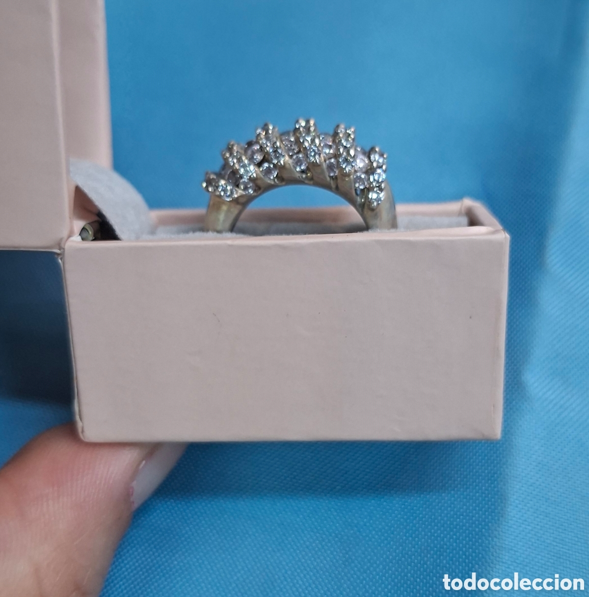 Joyeria: Anillo de plata 925 con circonitas DQCZ TOVA