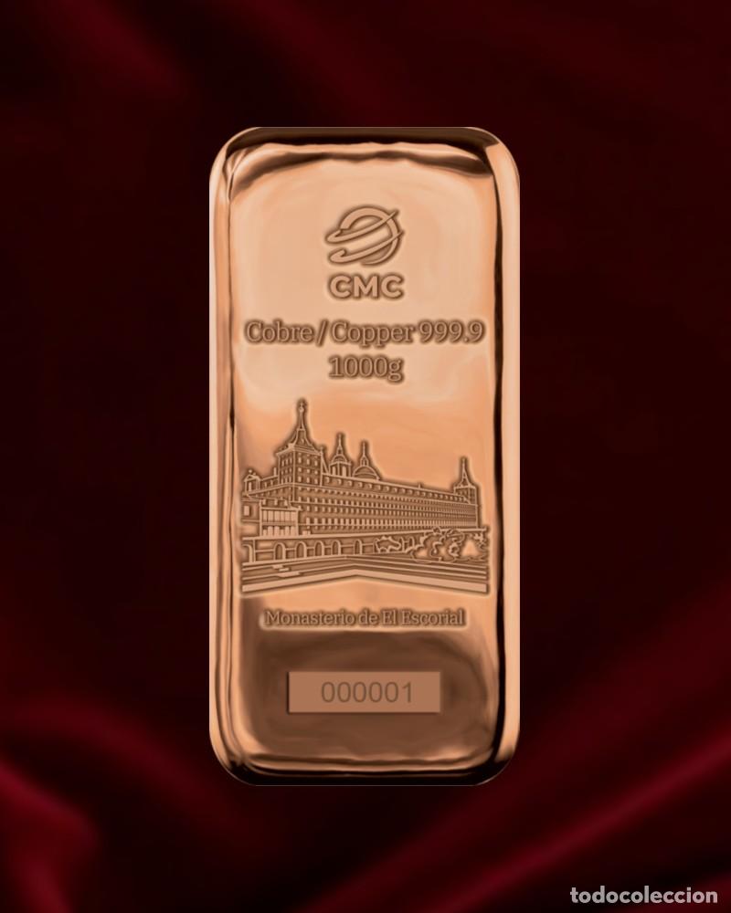 Joyeria: Lingote de cobre de 1kg coleccionista