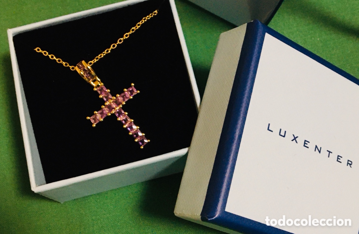 Joyeria: LUXENTER CADENA Y CRUZ METAL CHAPADO EN ORO NUEVO MADONNA CONFESSIONS