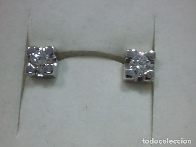 Joyeria: pendientes oro 18 kts con diamantes - Foto 7