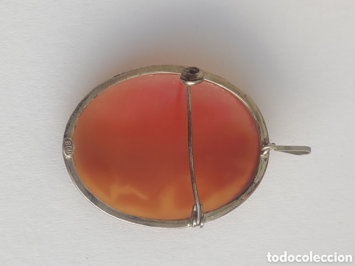 Joyeria: Camafeo antiguo tallado, plata. - Foto 2