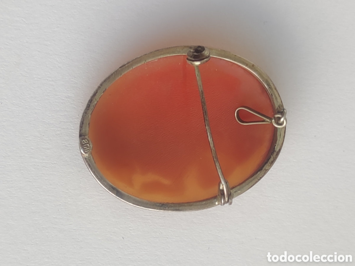 Joyeria: Camafeo antiguo tallado, plata. - Foto 3