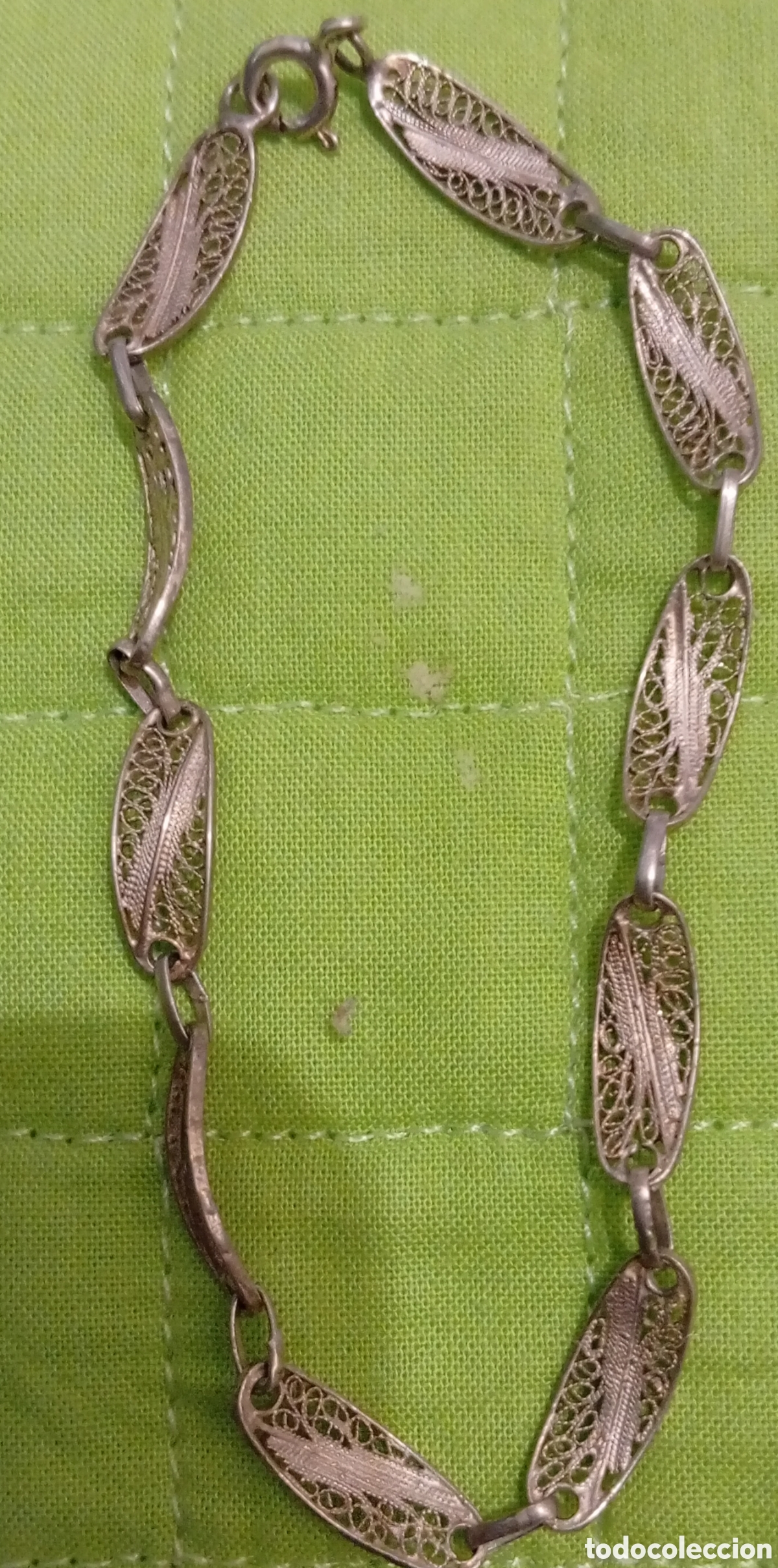 Joyeria: Vieja Pulsera de plata filigrana