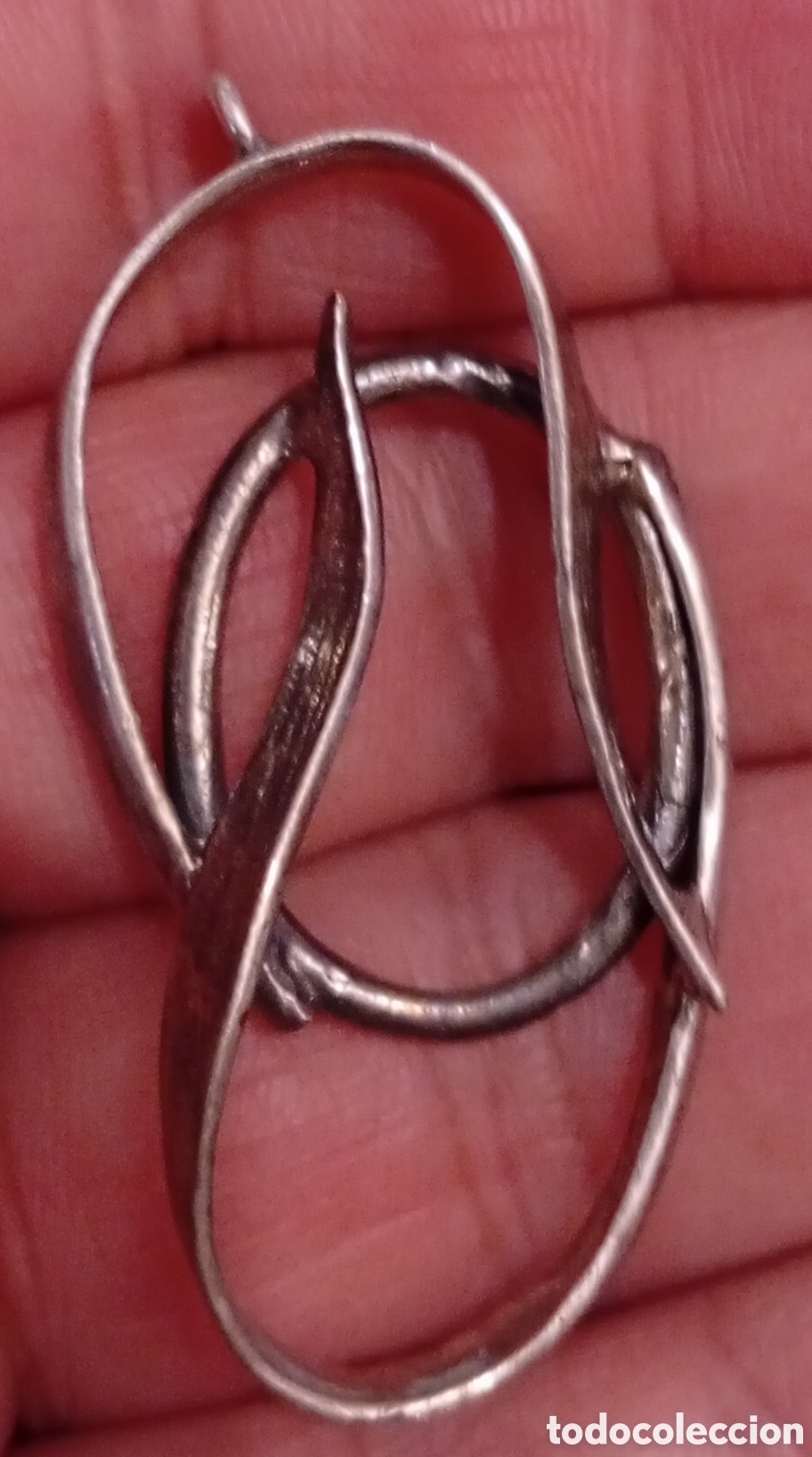 Joyeria: Precioso viejo colgante dise&ntilde;o abstracto de plata