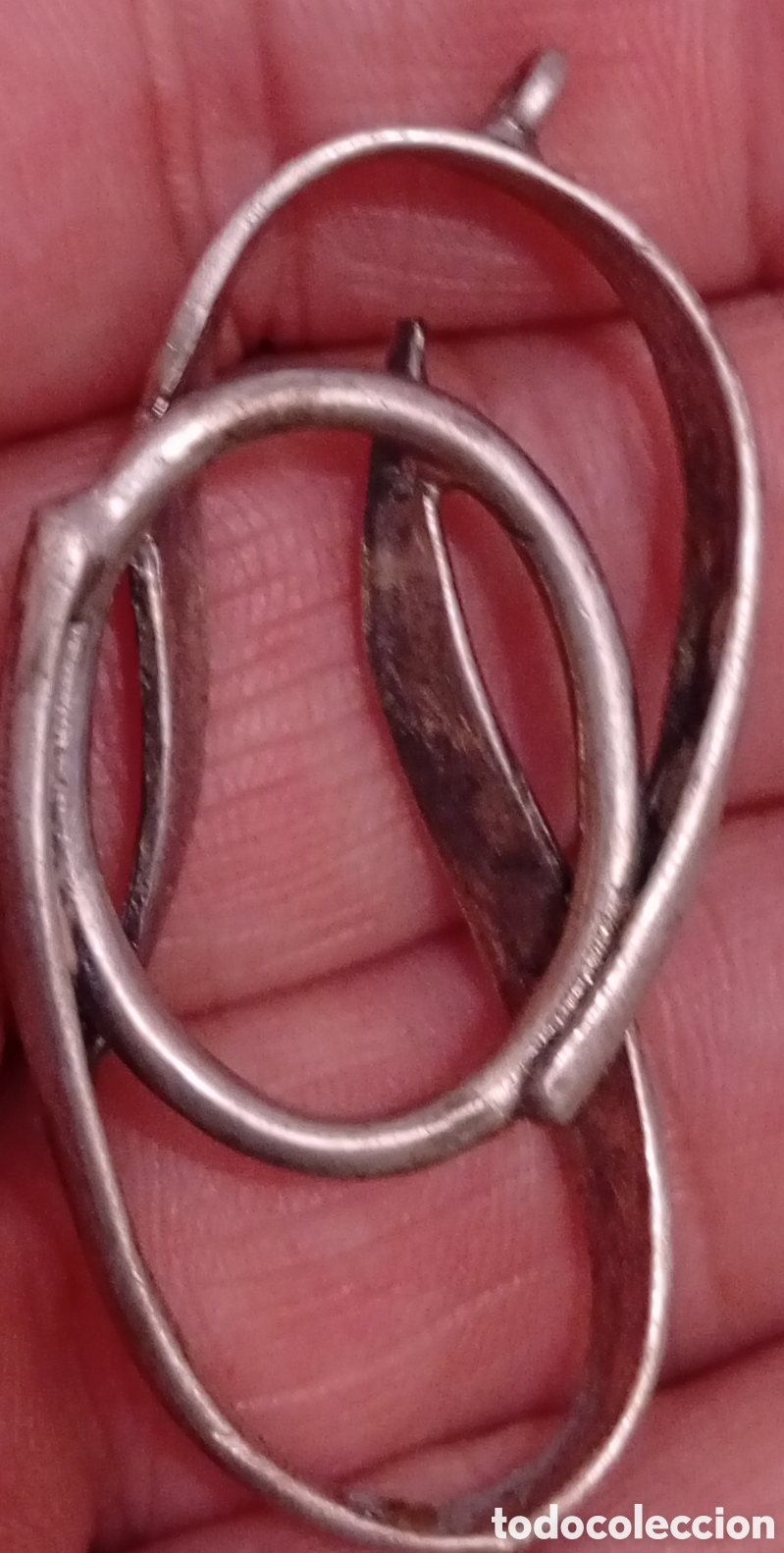Joyeria: Viejo colgante dise&ntilde;o abstracto de plata