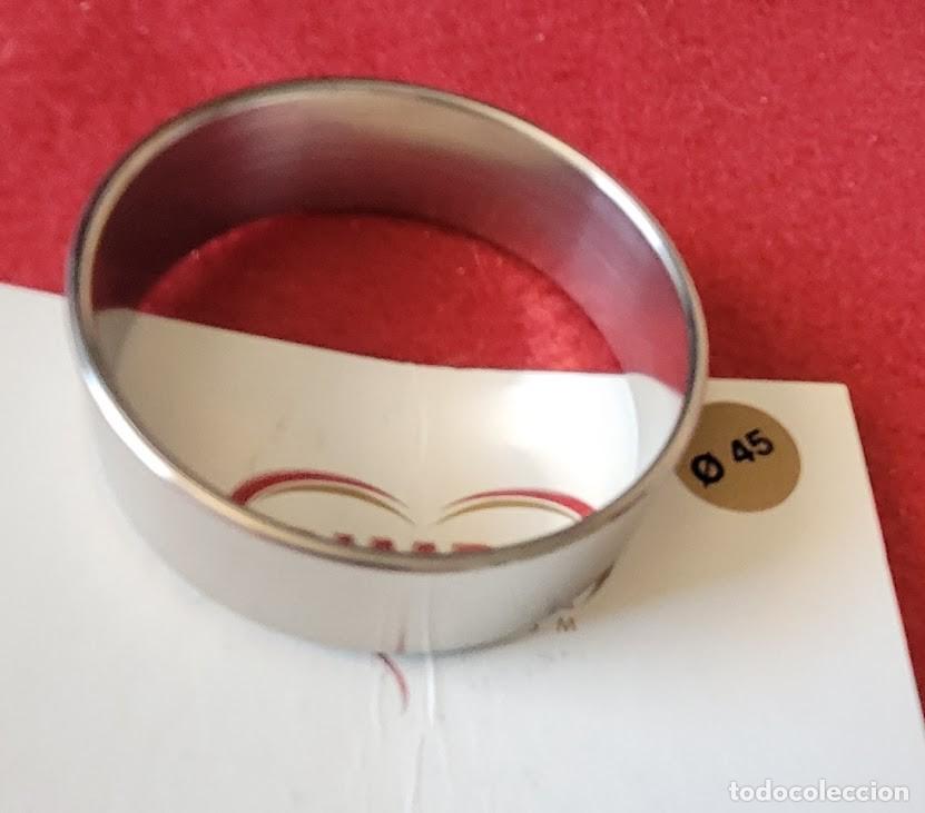 Joyeria: Anillo acero inoxidable 45 mm.